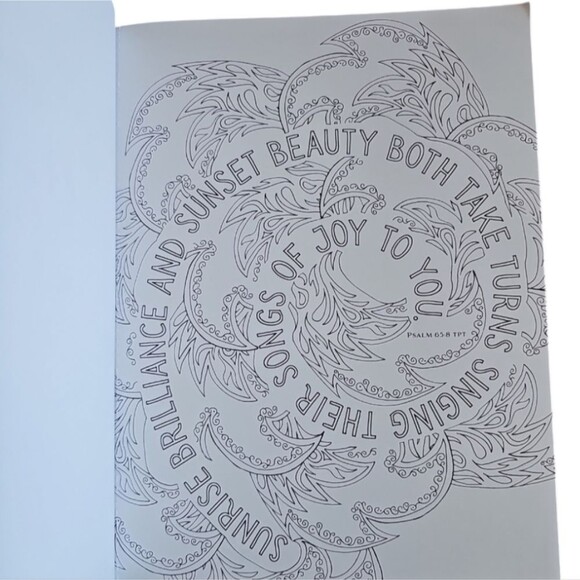 Inspirational Christian Coloring Book 75+ Pages Adult Stress Relief Holiday Gift - Picture 8 of 15